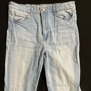 High rise skinny jeans